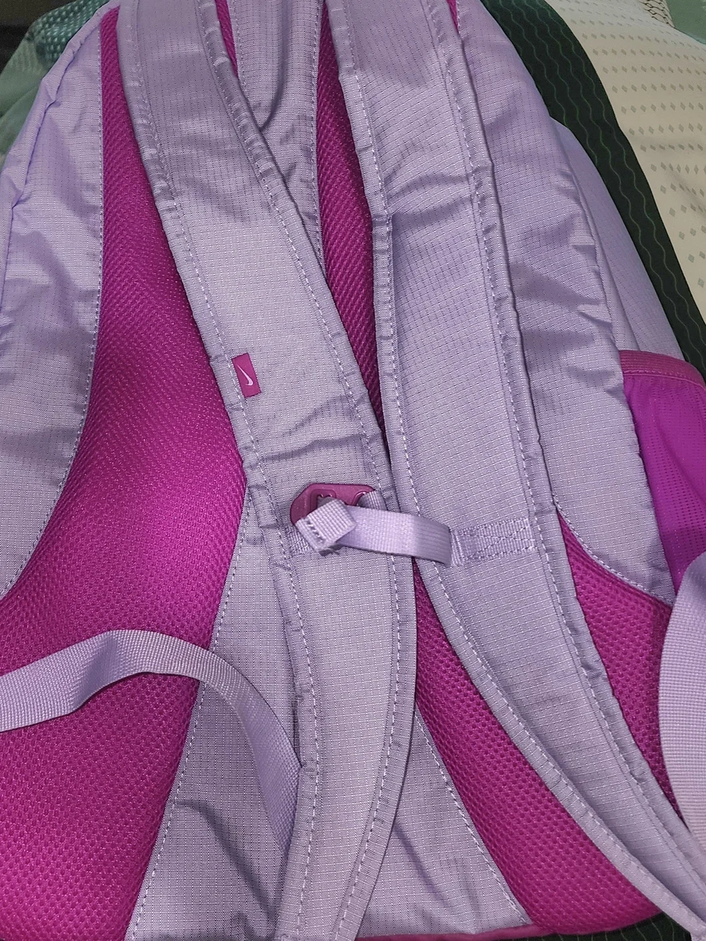 Nike Lavender and Magenta Backpack with Cable Organizer NWT